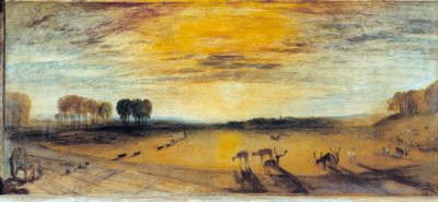 Parque Petworth: Iglesia de Tillington en la distancia de Joseph Mallord William Turner